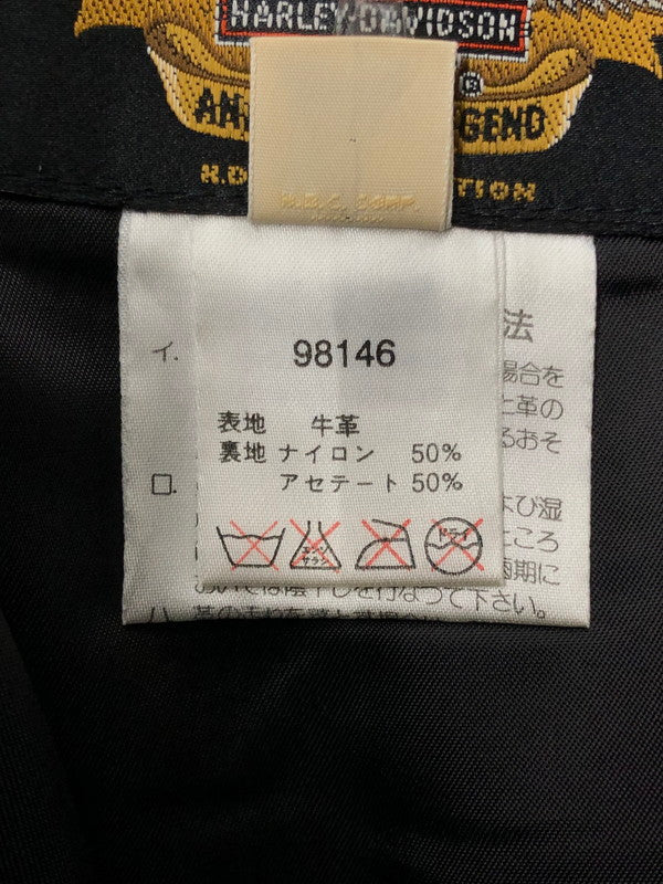 【中古品】【メンズ】 HARLEY-DAVIDSON ハーレー ダビッドソン LEATHER PANTS 98146 レザー パンツ ボトムス 156-260524-rt-29-tagh サイズ：32 カラー：ブラック 万代Net店