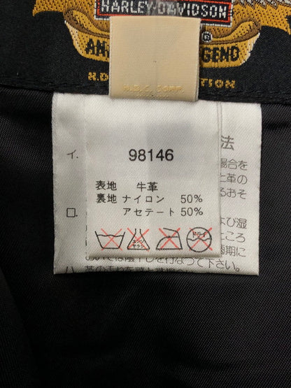 【中古品】【メンズ】 HARLEY-DAVIDSON ハーレー ダビッドソン LEATHER PANTS 98146 レザー パンツ ボトムス 156-260524-rt-29-tagh サイズ：32 カラー：ブラック 万代Net店