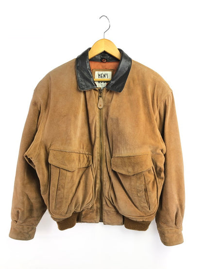【現状渡し品】【メンズ】 MEN'S ROBO メンズロボ SUEDE JACKET 4735-A スウェード ジャケット アウター 146-260909-na-18-tagh サイズ：M カラー：ブラウン 万代Net店