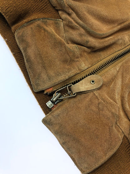 【現状渡し品】【メンズ】 MEN'S ROBO メンズロボ SUEDE JACKET 4735-A スウェード ジャケット アウター 146-260909-na-18-tagh サイズ：M カラー：ブラウン 万代Net店
