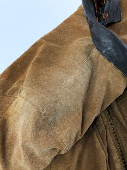 【現状渡し品】【メンズ】 MEN'S ROBO メンズロボ SUEDE JACKET 4735-A スウェード ジャケット アウター 146-260909-na-18-tagh サイズ：M カラー：ブラウン 万代Net店