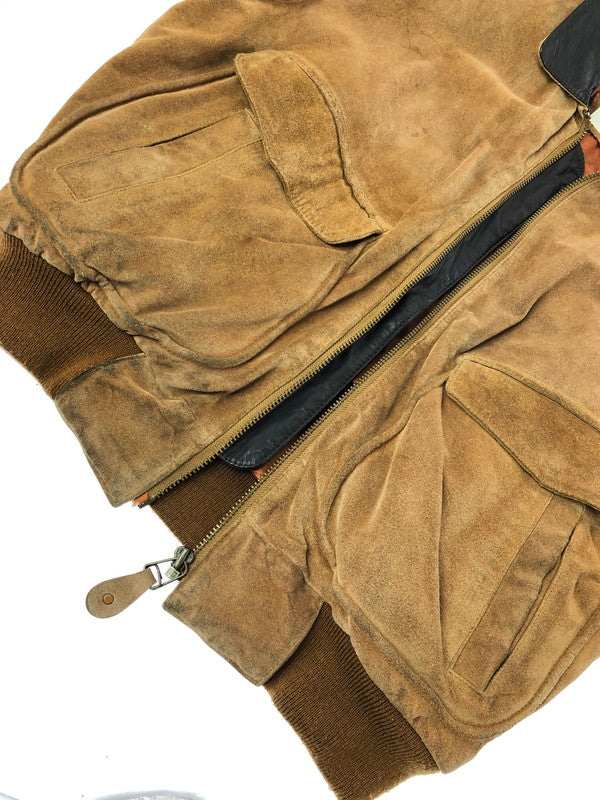【現状渡し品】【メンズ】 MEN'S ROBO メンズロボ SUEDE JACKET 4735-A スウェード ジャケット アウター 146-260909-na-18-tagh サイズ：M カラー：ブラウン 万代Net店