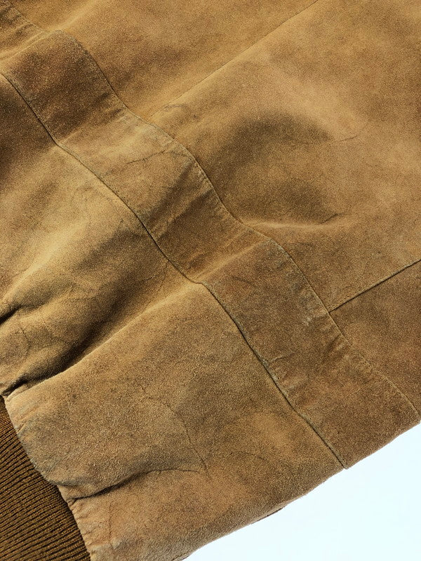 【現状渡し品】【メンズ】 MEN'S ROBO メンズロボ SUEDE JACKET 4735-A スウェード ジャケット アウター 146-260909-na-18-tagh サイズ：M カラー：ブラウン 万代Net店