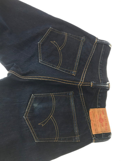 【中古品】【メンズ】 THE FLAT HEAD ザフラットヘッド TAPERED STRAIGHT JEANS 3009 テーパード ストレート ジーンズ ボトムス 156-260819-rt-36-tag サイズ：30 カラー：インディゴ 万代Net店