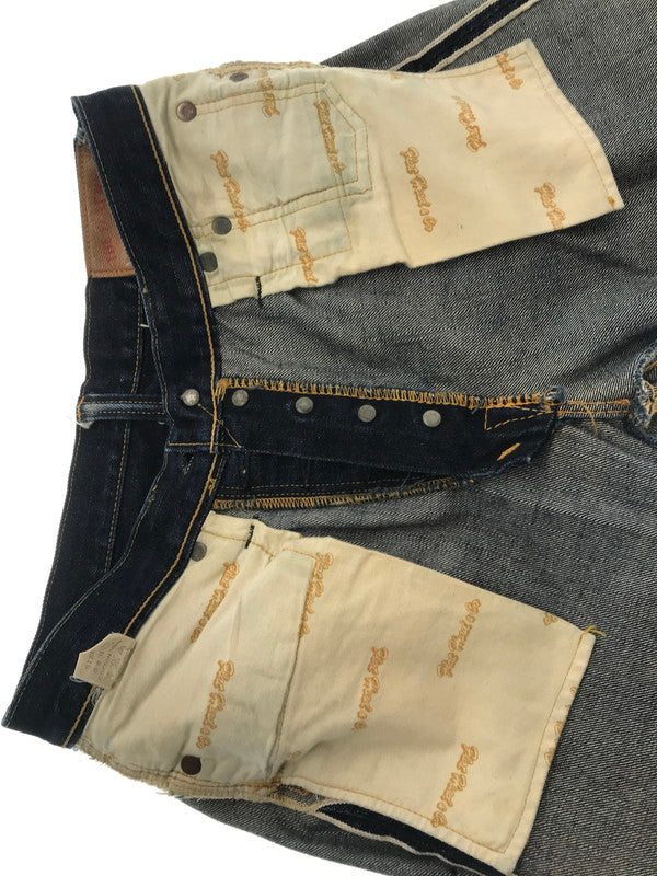 【中古品】【メンズ】 THE FLAT HEAD ザフラットヘッド TAPERED STRAIGHT JEANS 3009 テーパード ストレート ジーンズ ボトムス 156-260819-rt-36-tag サイズ：30 カラー：インディゴ 万代Net店