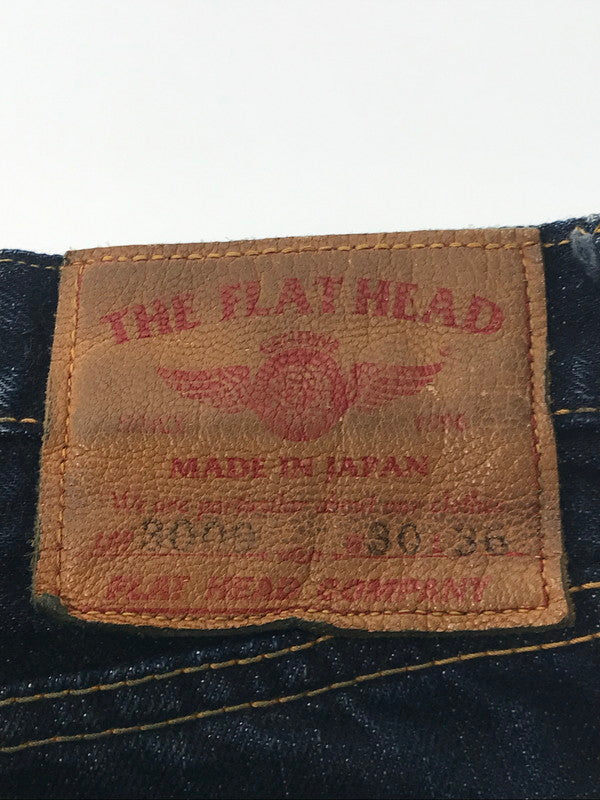【中古品】【メンズ】 THE FLAT HEAD ザフラットヘッド TAPERED STRAIGHT JEANS 3009 テーパード ストレート ジーンズ ボトムス 156-260819-rt-36-tag サイズ：30 カラー：インディゴ 万代Net店