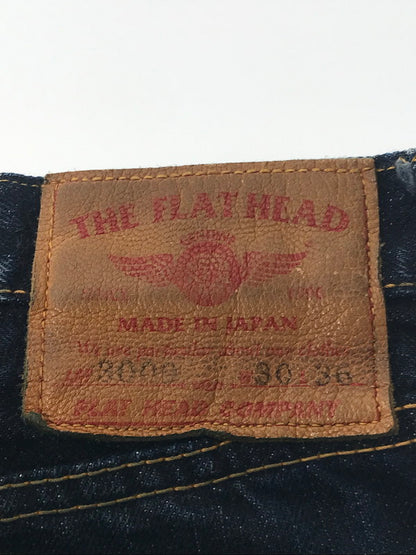 【中古品】【メンズ】 THE FLAT HEAD ザフラットヘッド TAPERED STRAIGHT JEANS 3009 テーパード ストレート ジーンズ ボトムス 156-260819-rt-36-tag サイズ：30 カラー：インディゴ 万代Net店