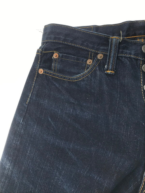 【中古品】【メンズ】 THE FLAT HEAD ザフラットヘッド TAPERED STRAIGHT JEANS 3009 テーパード ストレート ジーンズ ボトムス 156-260819-rt-36-tag サイズ：30 カラー：インディゴ 万代Net店