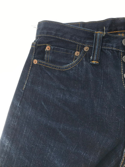 【中古品】【メンズ】 THE FLAT HEAD ザフラットヘッド TAPERED STRAIGHT JEANS 3009 テーパード ストレート ジーンズ ボトムス 156-260819-rt-36-tag サイズ：30 カラー：インディゴ 万代Net店