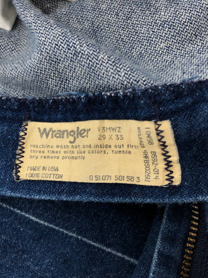 【中古品】【メンズ】 WRANGLER ラングラー 80～90's DENIM PANTS 13MWZ USA製 80～90年代 デニム パンツ ジーンズ ボトムス 157-260524-rt-25-tagh サイズ：29×33 カラー：インディゴ 万代Net店