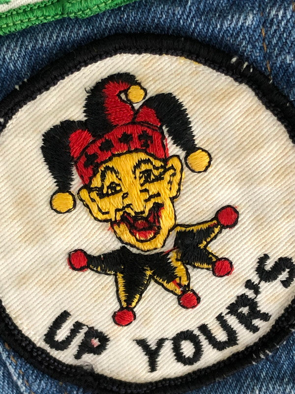 【現状渡し品】【メンズ】 LEVI'S リーバイス 70'S-80'S WAPPEN DENIM JACKET オレンジタブ 70年代-80年代 ワッペン デニムジャケット ライトアウター 146-260519-na-09-tagh サイズ：L カラー：インディゴ 万代Net店