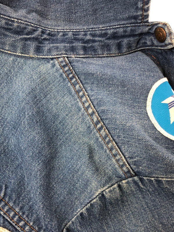 【現状渡し品】【メンズ】 LEVI'S リーバイス 70'S-80'S WAPPEN DENIM JACKET オレンジタブ 70年代-80年代 ワッペン デニムジャケット ライトアウター 146-260519-na-09-tagh サイズ：L カラー：インディゴ 万代Net店