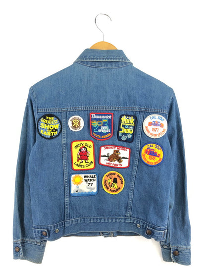 【現状渡し品】【メンズ】 LEVI'S リーバイス 70'S-80'S WAPPEN DENIM JACKET オレンジタブ 70年代-80年代 ワッペン デニムジャケット ライトアウター 146-260519-na-09-tagh サイズ：L カラー：インディゴ 万代Net店