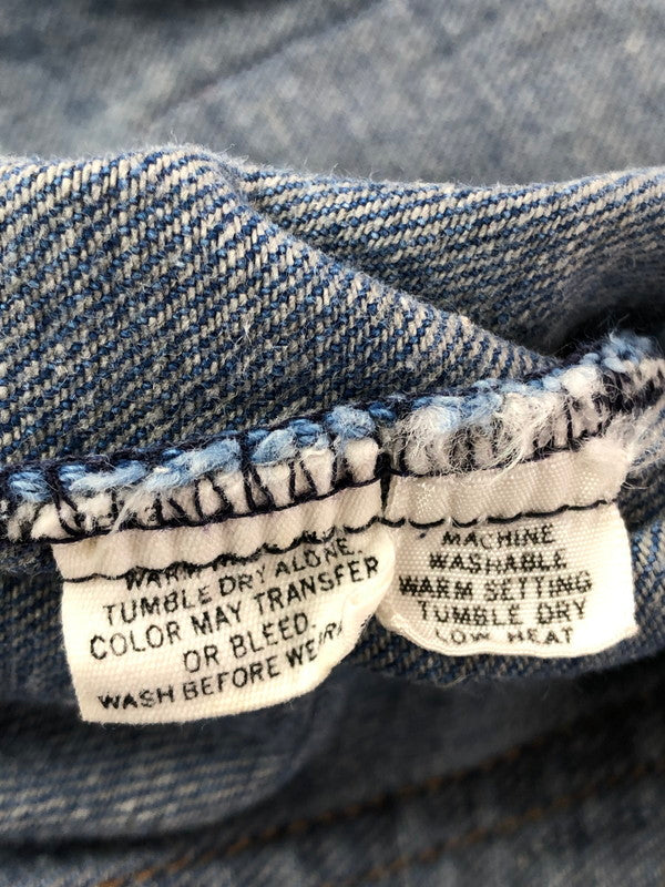 【現状渡し品】【メンズ】 LEVI'S リーバイス 70'S-80'S WAPPEN DENIM JACKET オレンジタブ 70年代-80年代 ワッペン デニムジャケット ライトアウター 146-260519-na-09-tagh サイズ：L カラー：インディゴ 万代Net店