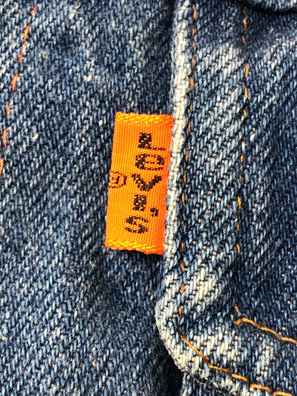 【現状渡し品】【メンズ】 LEVI'S リーバイス 70'S-80'S WAPPEN DENIM JACKET オレンジタブ 70年代-80年代 ワッペン デニムジャケット ライトアウター 146-260519-na-09-tagh サイズ：L カラー：インディゴ 万代Net店