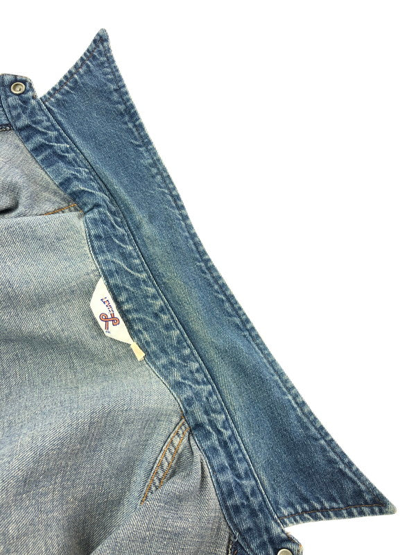 【現状渡し品】【メンズ】 LEVI'S リーバイス 70'S-80'S WAPPEN DENIM JACKET オレンジタブ 70年代-80年代 ワッペン デニムジャケット ライトアウター 146-260519-na-09-tagh サイズ：L カラー：インディゴ 万代Net店