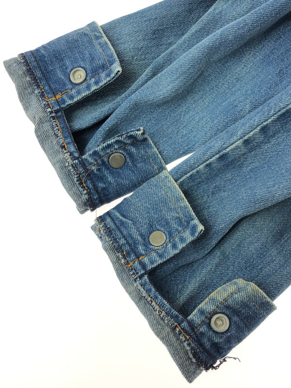 【現状渡し品】【メンズ】 LEVI'S リーバイス 70'S-80'S WAPPEN DENIM JACKET オレンジタブ 70年代-80年代 ワッペン デニムジャケット ライトアウター 146-260519-na-09-tagh サイズ：L カラー：インディゴ 万代Net店