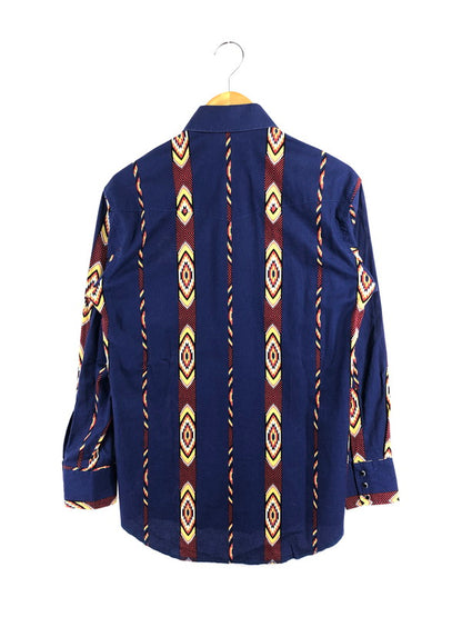 【中古品】【メンズ】 WRANGLER 80～90's WESTERN SHIRT 80～90年代 ウエスタン シャツ 146-260516-rt-18-tagh サイズ：S カラー：ネイビー 万代Net店