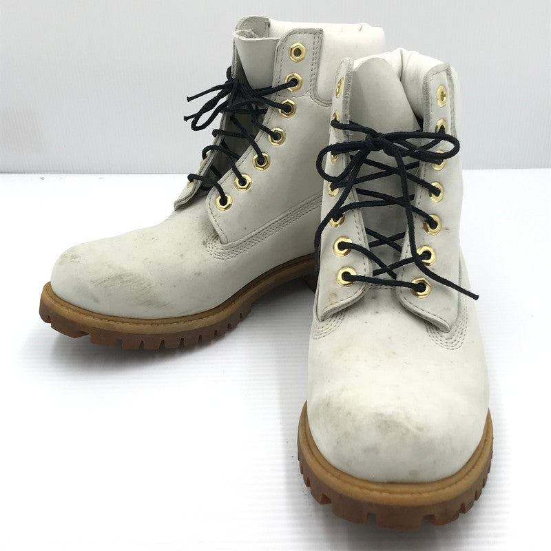 【中古品】【メンズ】 TIMBERLAND PRIMALOFT PREMIUM BOOT "WHITE NUBUCK" A15RN プリマロフト プレミアム ブーツ "ホワイトヌバック” ブーツ シューズ 靴 164-260521-ki-07-tagh サイズ：7.5W カラー：ホワイト 万代Net店