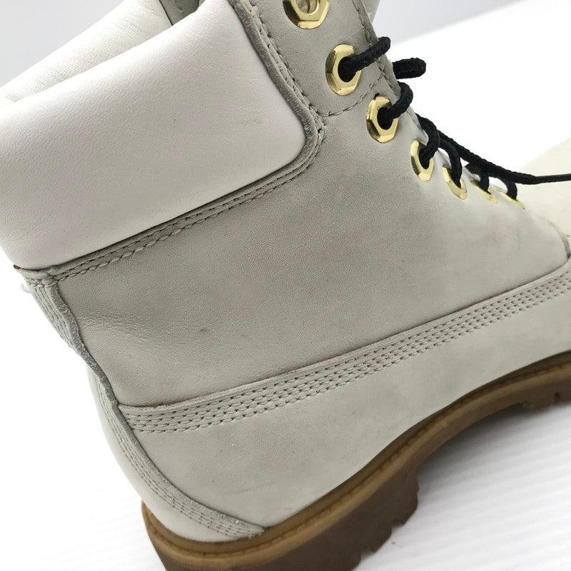 【中古品】【メンズ】 TIMBERLAND PRIMALOFT PREMIUM BOOT "WHITE NUBUCK" A15RN プリマロフト プレミアム ブーツ "ホワイトヌバック” ブーツ シューズ 靴 164-260521-ki-07-tagh サイズ：7.5W カラー：ホワイト 万代Net店