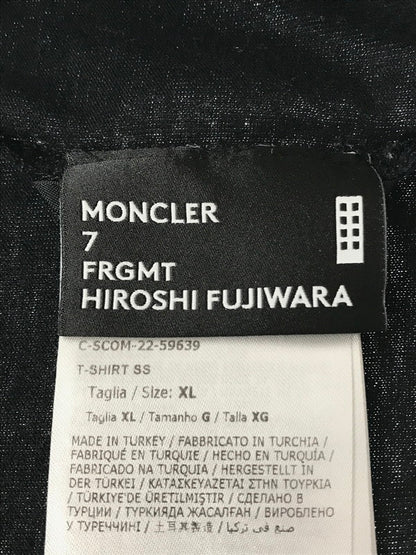 【中古品】【メンズ】 MONCLER GENIUS モンクレール ジーニアス ×FRAGMENT フラグメント 22SS S/S T-SHIRT I209U8C00005 Tシャツ 半袖Tシャツ 141-260520-na-12-tagh サイズ：XL カラー：ブラック 万代Net店