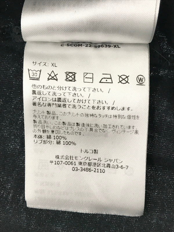 【中古品】【メンズ】 MONCLER GENIUS モンクレール ジーニアス ×FRAGMENT フラグメント 22SS S/S T-SHIRT I209U8C00005 Tシャツ 半袖Tシャツ 141-260520-na-12-tagh サイズ：XL カラー：ブラック 万代Net店