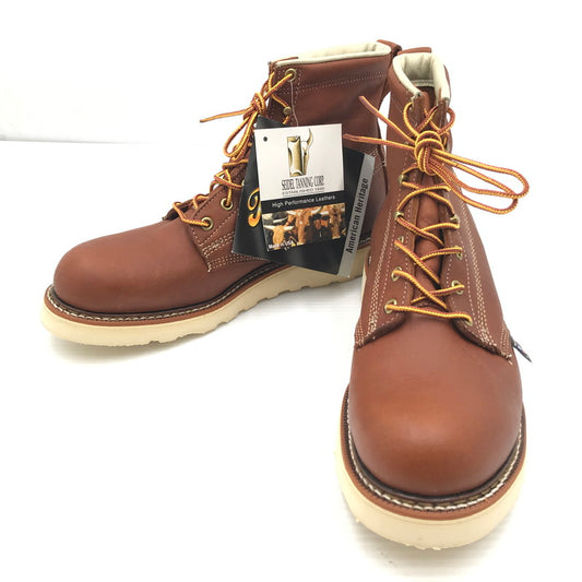 【中古品】【メンズ】 THOROGOOD ソログッド 814-4355 プレーントゥ オイルタン レザー ブーツ シューズ 靴 164-260521-ki-08-tagh サイズ：9D カラー：ブラウン 万代Net店