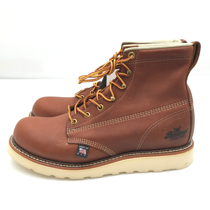 【中古品】【メンズ】 THOROGOOD ソログッド 814-4355 プレーントゥ オイルタン レザー ブーツ シューズ 靴 164-260521-ki-08-tagh サイズ：9D カラー：ブラウン 万代Net店