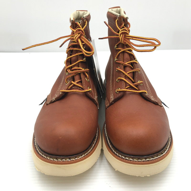 【中古品】【メンズ】 THOROGOOD ソログッド 814-4355 プレーントゥ オイルタン レザー ブーツ シューズ 靴 164-260521-ki-08-tagh サイズ：9D カラー：ブラウン 万代Net店