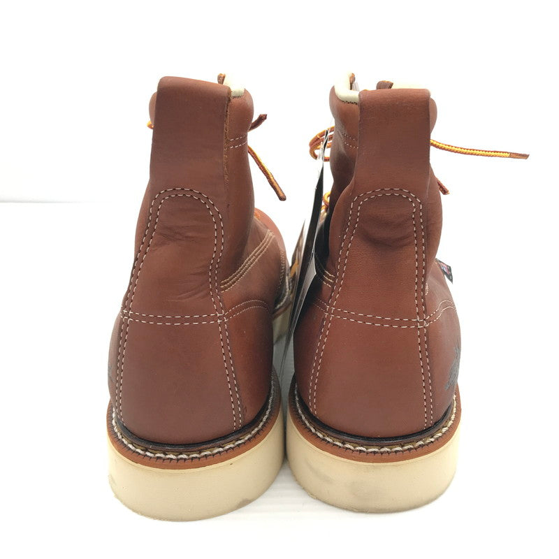 【中古品】【メンズ】 THOROGOOD ソログッド 814-4355 プレーントゥ オイルタン レザー ブーツ シューズ 靴 164-260521-ki-08-tagh サイズ：9D カラー：ブラウン 万代Net店