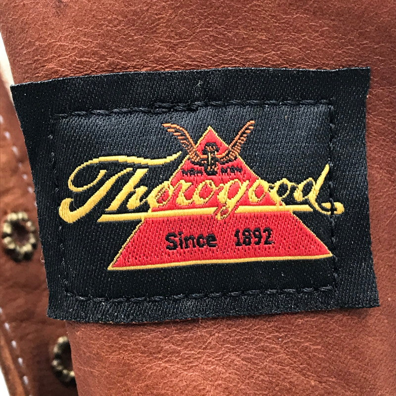 【中古品】【メンズ】 THOROGOOD ソログッド 814-4355 プレーントゥ オイルタン レザー ブーツ シューズ 靴 164-260521-ki-08-tagh サイズ：9D カラー：ブラウン 万代Net店