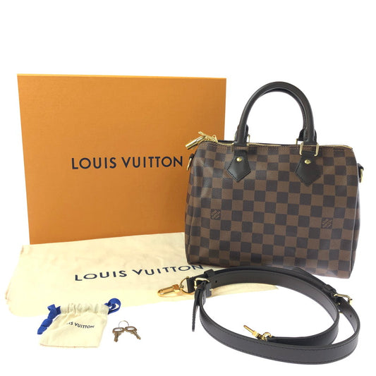 【中古品】 LOUIS VUITTON ルイ ヴィトン Speedy Bandouliere 25 Damier Ebene N40575 スピーディ バンドリエール 25 ダミエ エベヌ ショルダーバッグ 179-260515-ty-01-tagh カラー：ダミエ・エベヌ 万代Net店