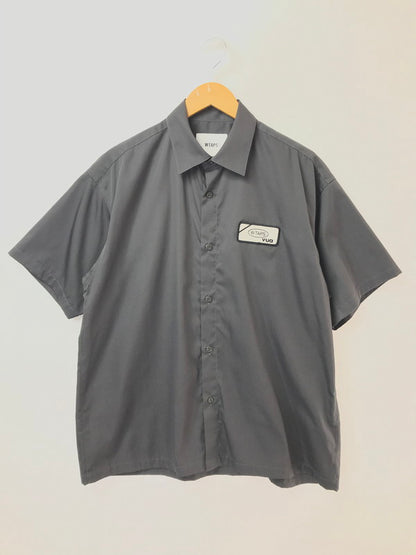 【中古品】【メンズ】 WTAPS ダブルタップス REPO SS CTPL. TWILL 251CWDT-SHM06 半袖シャツ 142-260518-na-01-tagh サイズ：02 カラー：チャコールグレー系 万代Net店