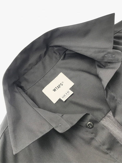 【中古品】【メンズ】 WTAPS ダブルタップス REPO SS CTPL. TWILL 251CWDT-SHM06 半袖シャツ 142-260518-na-01-tagh サイズ：02 カラー：チャコールグレー系 万代Net店