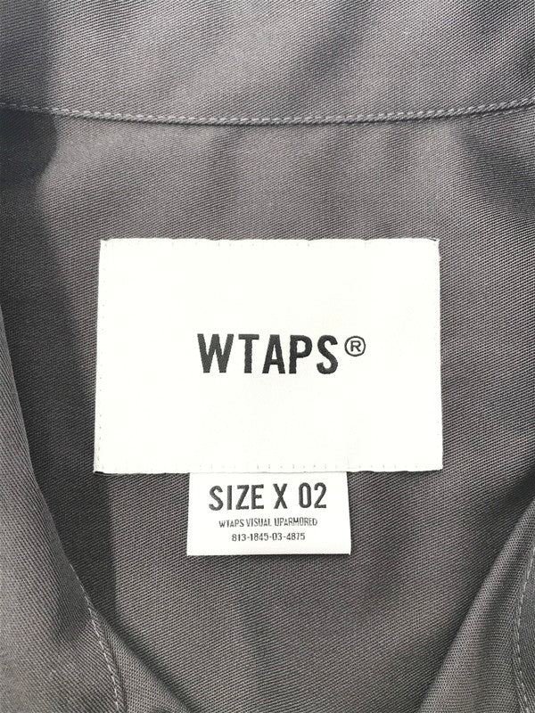 【中古品】【メンズ】 WTAPS ダブルタップス REPO SS CTPL. TWILL 251CWDT-SHM06 半袖シャツ 142-260518-na-01-tagh サイズ：02 カラー：チャコールグレー系 万代Net店