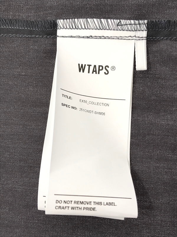 【中古品】【メンズ】 WTAPS ダブルタップス REPO SS CTPL. TWILL 251CWDT-SHM06 半袖シャツ 142-260518-na-01-tagh サイズ：02 カラー：チャコールグレー系 万代Net店