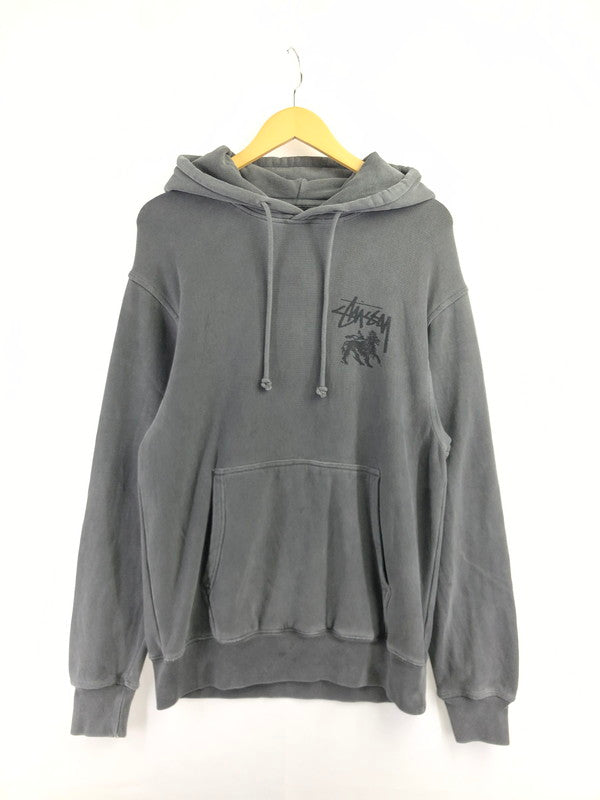 【中古品】【メンズ】 STUSSY ステューシー PIGMENT HOODIE R4000P1G23 ピグメント フーディー パーカー トップス 142-260709-rt-27-tag サイズ：S カラー：グレー 万代Net店