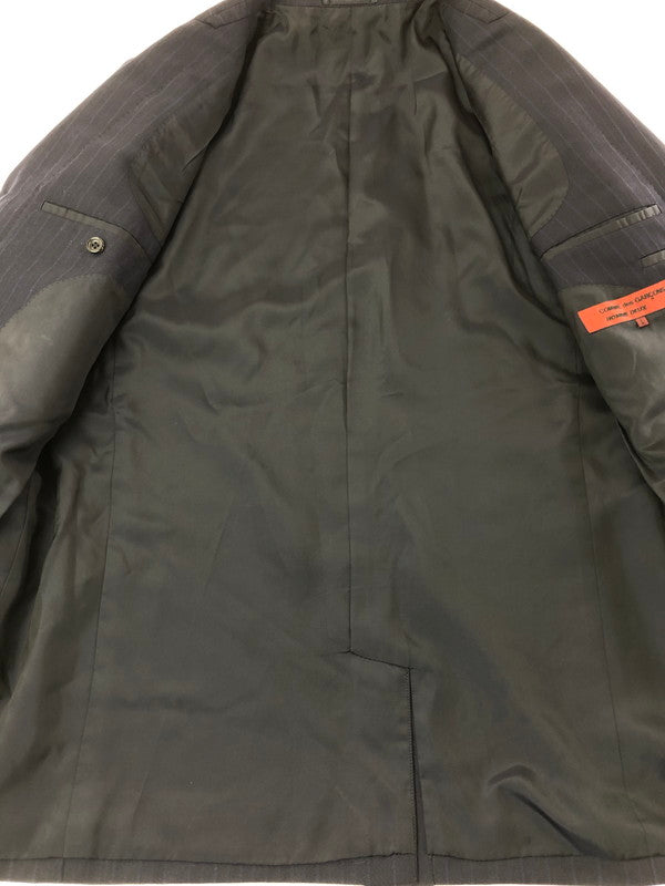 【中古品】【メンズ】 COMME DES GARCONS HOMME DEUX コムデギャルソン オム ドゥ STRIPE TAILORED JACKET DN-J001 04AW ストライプ テーラード ジャケット 140-260519-na-14-tagh サイズ：L カラー：ネイビー系 万代Net店