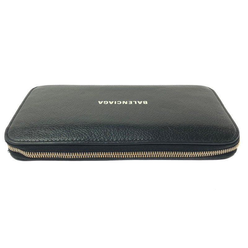 【中古品】 BALENCIAGA バレンシアガ CASH CONTINENTAL WALLET 594290 キャッシュ コンチネンタル ウォレット 長財布 200-260515-ty-03-tagh カラー：ブラック 万代Net店