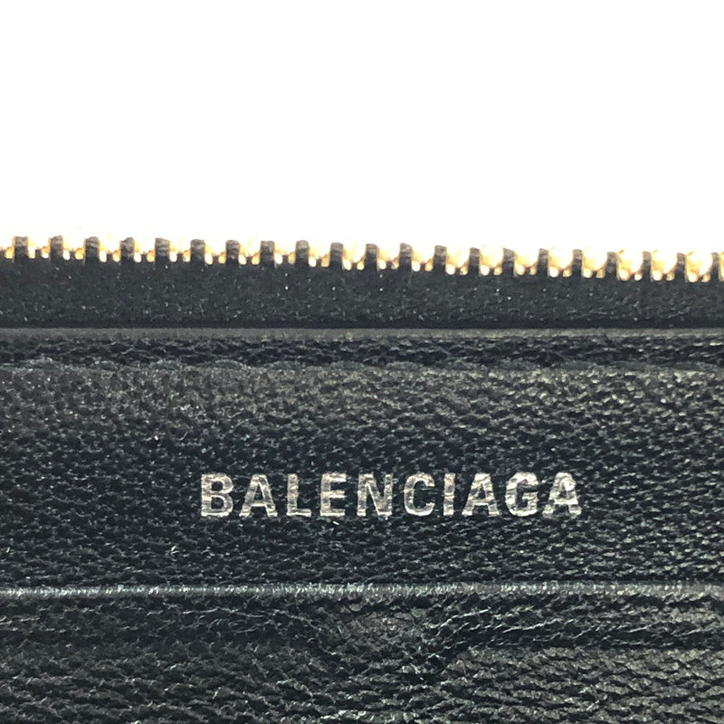 【中古品】 BALENCIAGA バレンシアガ CASH CONTINENTAL WALLET 594290 キャッシュ コンチネンタル ウォレット 長財布 200-260515-ty-03-tagh カラー：ブラック 万代Net店