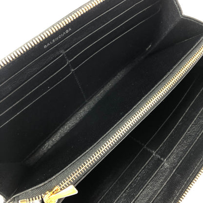 【中古品】 BALENCIAGA バレンシアガ CASH CONTINENTAL WALLET 594290 キャッシュ コンチネンタル ウォレット 長財布 200-260515-ty-03-tagh カラー：ブラック 万代Net店
