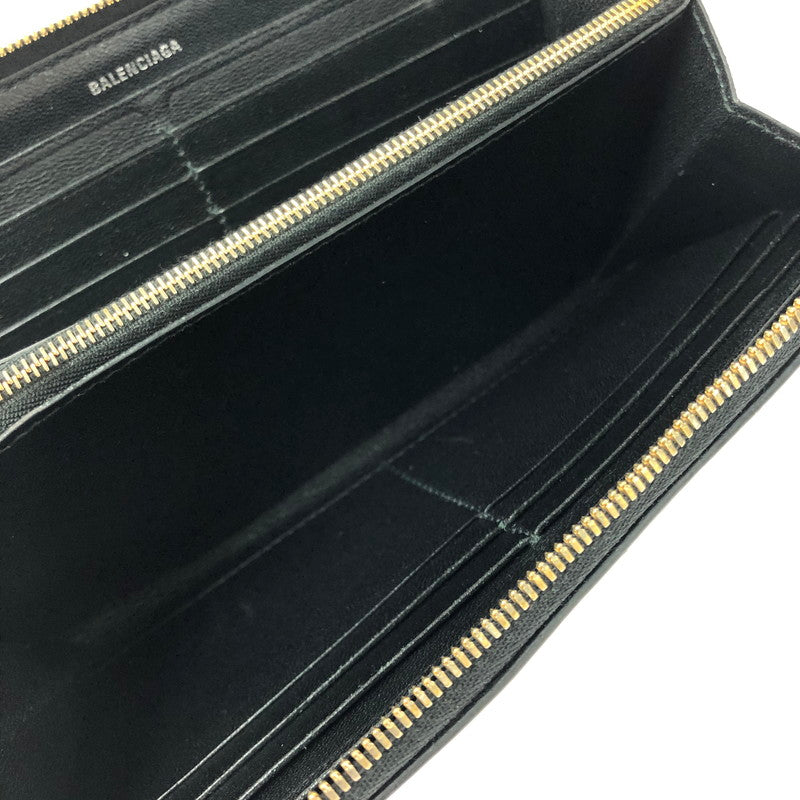 【中古品】 BALENCIAGA バレンシアガ CASH CONTINENTAL WALLET 594290 キャッシュ コンチネンタル ウォレット 長財布 200-260515-ty-03-tagh カラー：ブラック 万代Net店