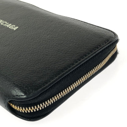 【中古品】 BALENCIAGA バレンシアガ CASH CONTINENTAL WALLET 594290 キャッシュ コンチネンタル ウォレット 長財布 200-260515-ty-03-tagh カラー：ブラック 万代Net店