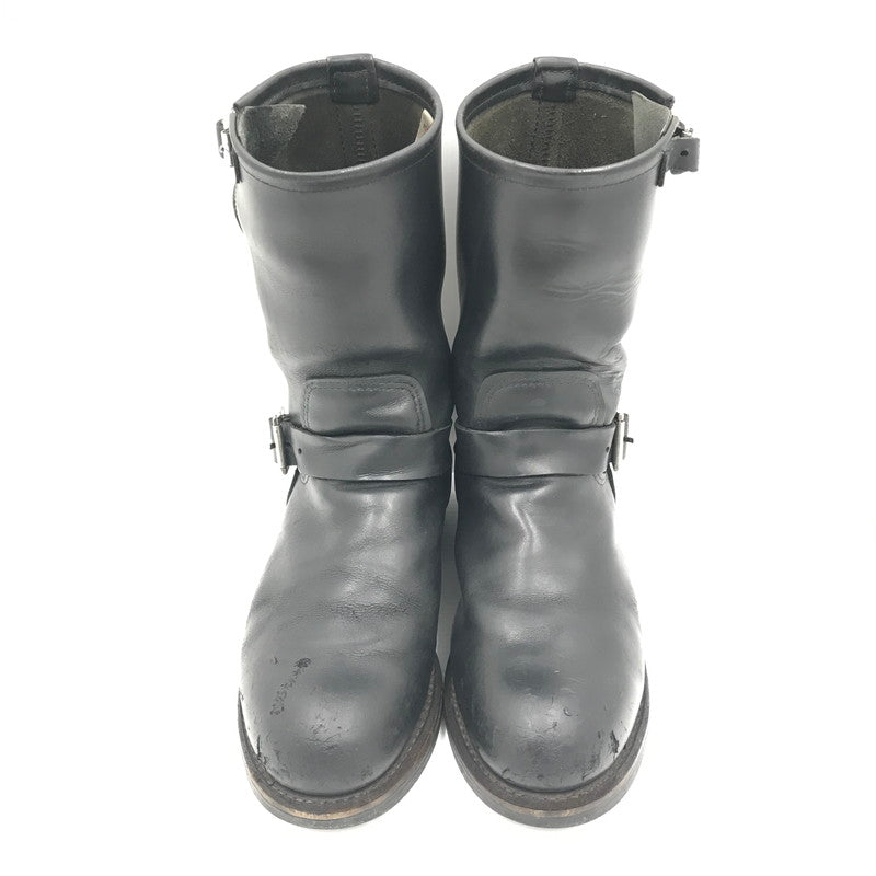 【中古品】【メンズ】 RED WING レッドウィング ENGINEER BOOTS BLACK 2268 PT99 USA製 エンジニア ブーツ 靴 164-260816-rt-02-tagh サイズ：US9.5 カラー：ブラック 万代Net店