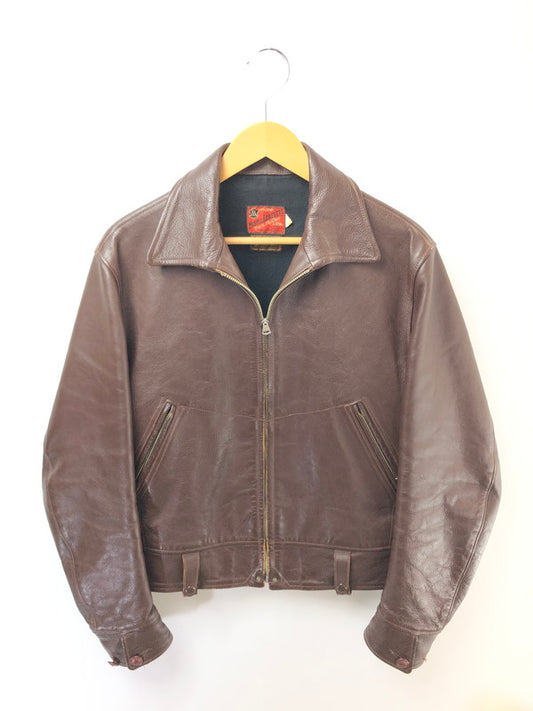 【現状渡し品】【メンズ】 TOYS MCCOYトイズマッコイ MCHILL LEATHERS SINGLE RIDERS JACKET 10128354 マックヒルレザー シングル ライダースジャケット アウター 145-260525-ki-03-tagh サイズ：40 カラー：ブラウン 万代Net店