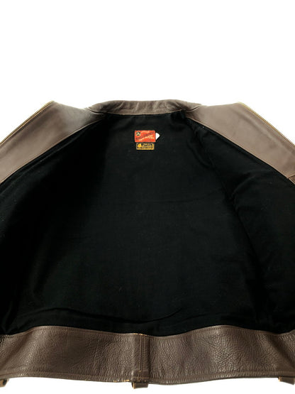 【現状渡し品】【メンズ】 TOYS MCCOYトイズマッコイ MCHILL LEATHERS SINGLE RIDERS JACKET 10128354 マックヒルレザー シングル ライダースジャケット アウター 145-260525-ki-03-tagh サイズ：40 カラー：ブラウン 万代Net店