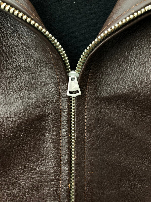 【現状渡し品】【メンズ】 TOYS MCCOYトイズマッコイ MCHILL LEATHERS SINGLE RIDERS JACKET 10128354 マックヒルレザー シングル ライダースジャケット アウター 145-260525-ki-03-tagh サイズ：40 カラー：ブラウン 万代Net店