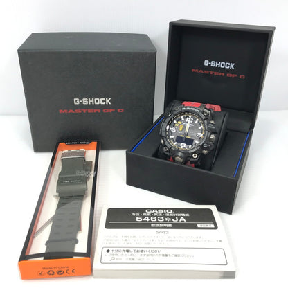 【中古品】【メンズ】 CACIO G-SHOCK ジーショック GWG-1000-1A3JF MASTER OF G - LAND MUDMASTER マッドマスター 電波ソーラー腕時計 時計 196-260522-ki-14-tagh カラー：ブラック/レッド 万代Net店