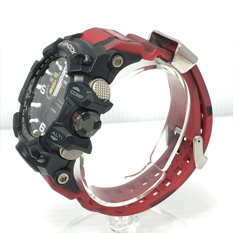 【中古品】【メンズ】 CACIO G-SHOCK ジーショック GWG-1000-1A3JF MASTER OF G - LAND MUDMASTER マッドマスター 電波ソーラー腕時計 時計 196-260522-ki-14-tagh カラー：ブラック/レッド 万代Net店