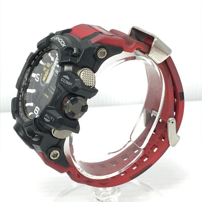【中古品】【メンズ】 CACIO G-SHOCK ジーショック GWG-1000-1A3JF MASTER OF G - LAND MUDMASTER マッドマスター 電波ソーラー腕時計 時計 196-260522-ki-14-tagh カラー：ブラック/レッド 万代Net店